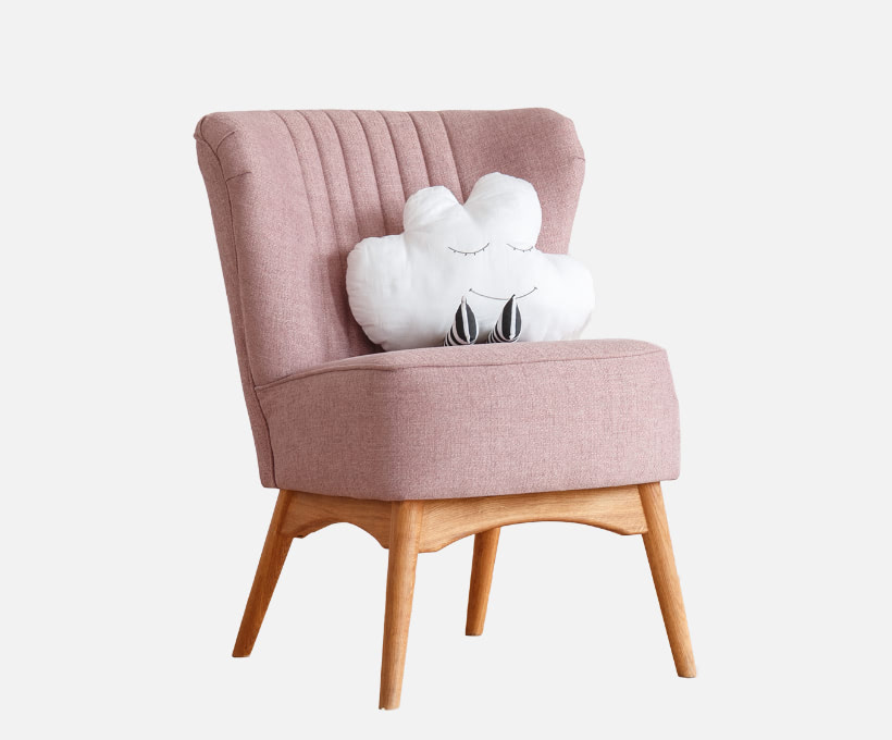 Lumi Blush Accent Chair